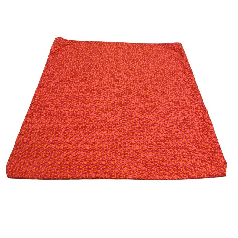 Tory Burch Handbag Drawstring Dust Bag Orange and Pink with Black Logo Large - Picture 4 of 5